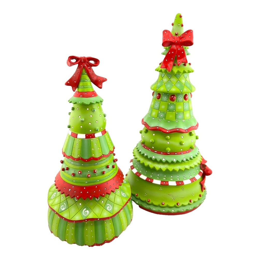 Demdaco Fun & Frolic Whimsical Christmas Trees Decor Grinch 2007 Kate Honarvar